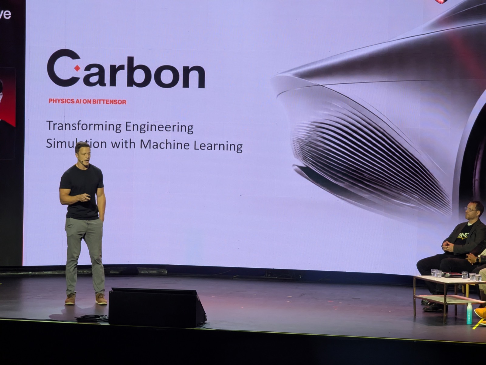 Ryan Bequette presenting Carbon on the Exploit main stage