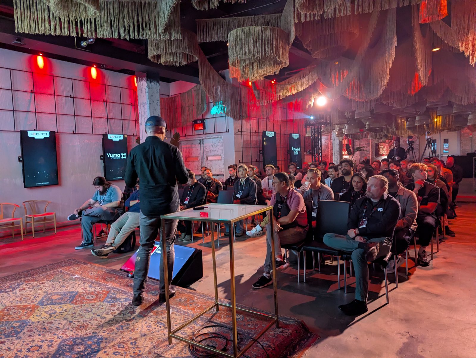 A side-stage session at the Exploit Summit